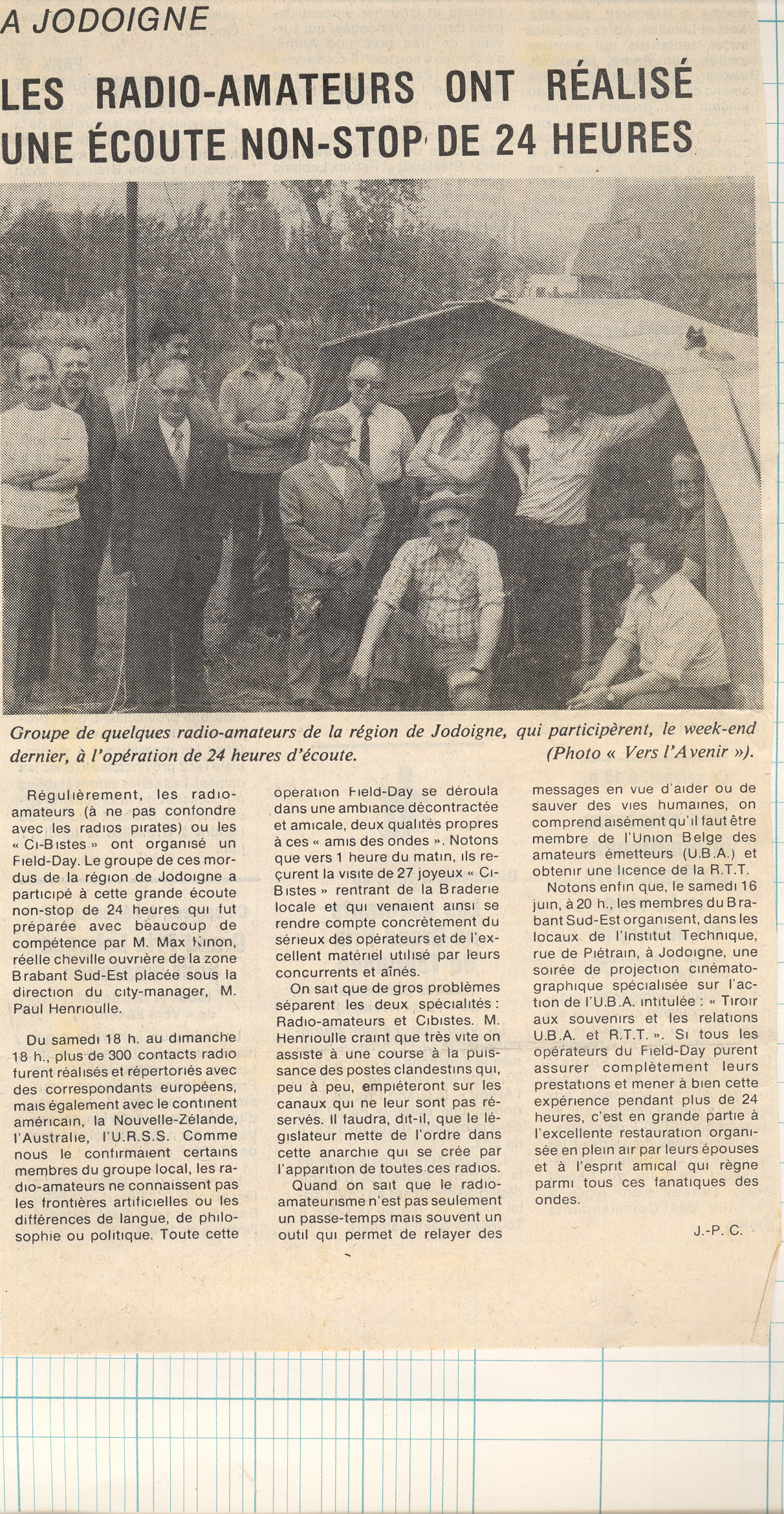 Article de presse sur la section de BSE